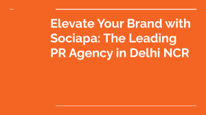 Elevate Your Brand with Sociapa  The Leading PR Agency in Delhi NCR