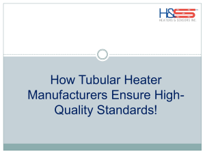 How Top Tubular Heater Manufacturers Maintain Quality Standards!