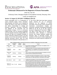 EUS for the Diagnosis of Chronic Pancreatitis 2015