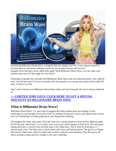 Billionaire Brain Wave OFFICIAL STORE