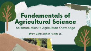 Fundamentals of Agricultural Science-1