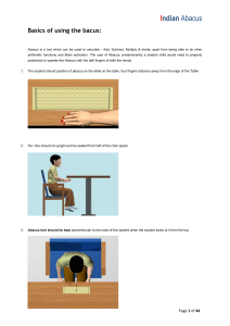 Basics of using the abacus