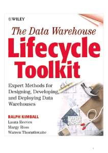 the data warehouse life cycle toolkit ralph kimball