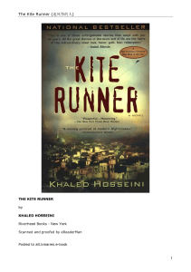 The Kite Runner ( Khaled Husseini)