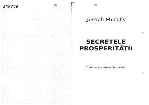 Joseph Murphy -Secretele-Prosperitatii
