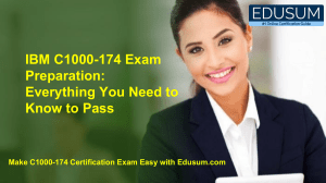 IBM C1000-174 Exam Preparation: Everything You Need to Know to Pass