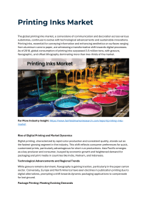Printing Inks Market Trends, Challenges, In-Depth Insights, Strategies (2023-2030)