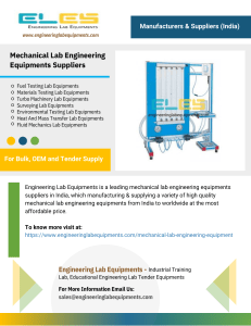 Mechanical Lab Engineering Equipments Suppliers