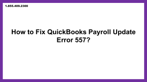 Simple way to Fix QuickBooks Error 557