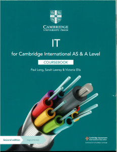 IT for Cambridge International AS  A Level Coursebook