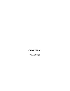 PLANNING (CHAPTER-3)