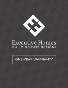 Executive Residential Warranty Agreement 2023