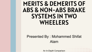 Merits & Demerits of ABS & Non-ABS Brake Systems in Two Wheelers