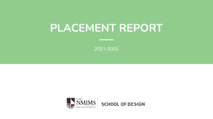 Placement & Internship Report 2021-22