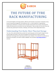 The Future of Tyre Rack Manufacturing