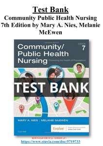 Test Bank For Community Public Health Nursing 7th Edition