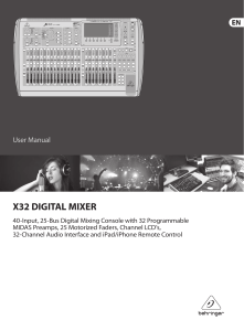 Behringer-X32 Manual English