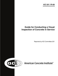 ACI 201.1R-08 Guide for Conducting a Visual Inspection of Concrete in Service