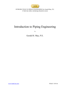 Piping Engineering notes