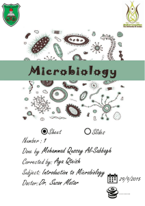 sheet 1 microbiology