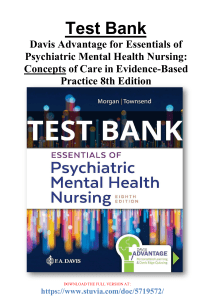 Test_bank_Essentials_of_Psychiatric_Mental_Health_Nursing_8e_Morgan__Townsend