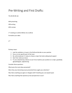 Essay Writing Guide: Pre-Writing to Revision