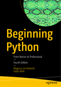 Hetland Magnus Lie, Nelli Fabio Beginning Python, 4th Edition 2024