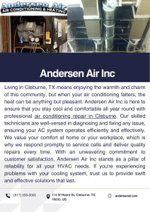 Andersen Air Inc