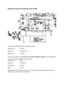 Engineering review for feedwater pump of N03