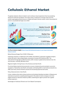 Cellulosic Ethanol Market Size, Status, Top Emerging Trends, Growth and Business Opportunities 2030