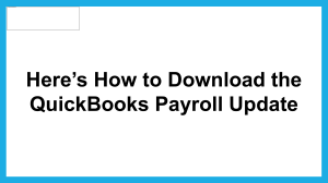 Learn How to download the QuickBooks payroll update