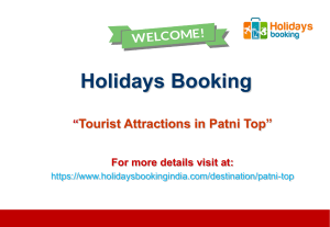 Tourist Attractions in Patni Top