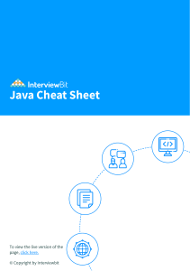 Java Full cheat sheet