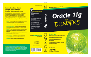 Oracle11g4Dummies