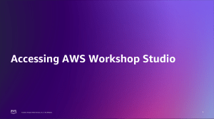 access aws workshop studio