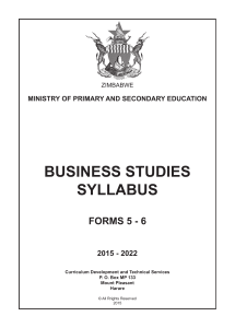 B.S syllabusbussin business studies syllabusbusiness studies syllabussbusiness studies syllabus form 5-6Business-Studies