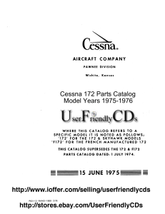 Cessna 172 N Parts Catalog (1975-1976)