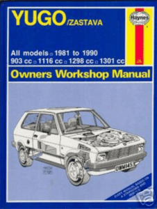 Yugo Zastava All Models 1981-90 Owners Workshop Manual 