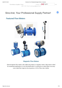 Sino-Inst is a Professional flowmeter manufacturer and supplier from China