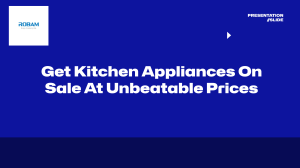 Get Kitchen Appliances On Sale At Unbeatable Prices