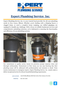 Expert Plumbing Service, Inc.