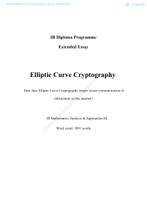 How does Elliptic Curve Cryptography ensure secure communication of information on the internet 