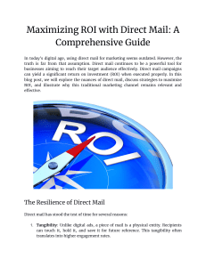Maximizing ROI with Direct Mail  A Comprehensive Guide (1)