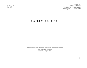 Bailey Bridge Construction Manual