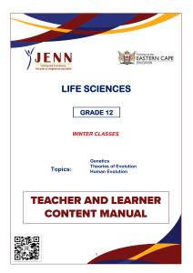 1. Life Sciences Content Manual