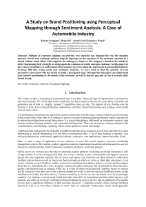 Brand Positioning in Auto Industry: Sentiment Analysis