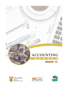 Accounting Budgeting