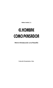 EL HOMBRE COMO PENSADOR. MATEO ANDRÉS (1)