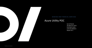 Azure Utility Presentation