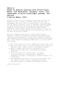 Hands-On Machine Learning with Scikit-Learn, Keras & TensorFlow
